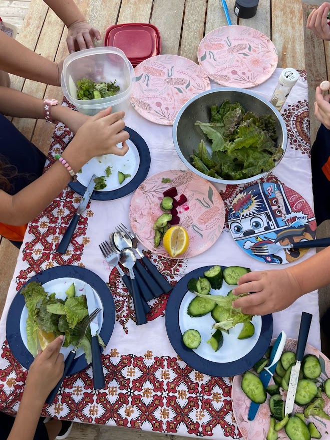 Feasting from our garden